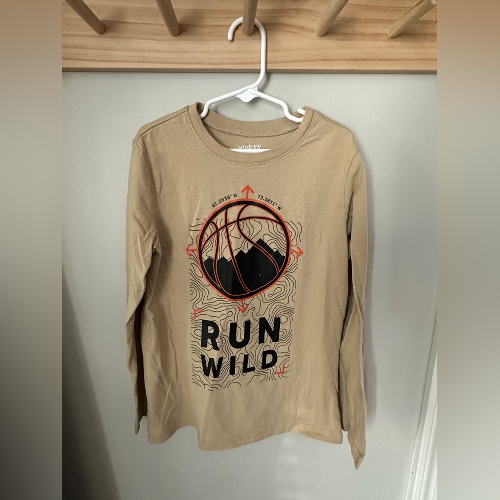 Jumping Beans Kids Basketball Graphic Long Sleeve Shirt